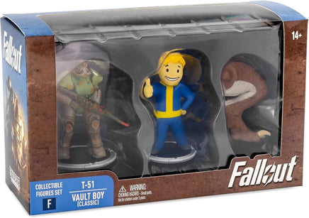 Fallout Mini Figures 2-Pack Set F Raider e Vault Boy (Strong) Pvc