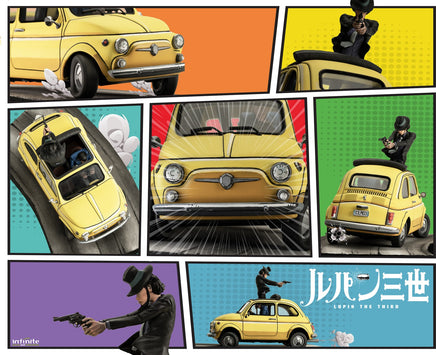 Modellino Fiat 500 Lupin 3rd L'avventura Italiana 1/18