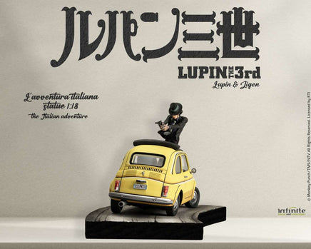 Modellino Fiat 500 Lupin 3rd L'avventura Italiana 1/18
