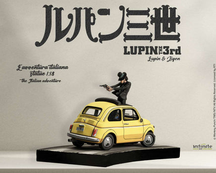 Modellino Fiat 500 Lupin 3rd L'avventura Italiana 1/18