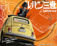 Modellino Fiat 500 Lupin 3rd L'avventura Italiana 1/18