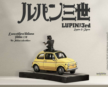 Modellino Fiat 500 Lupin 3rd L'avventura Italiana 1/18