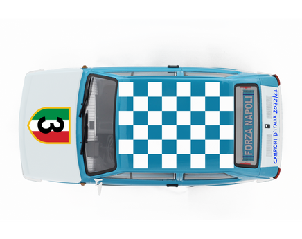 Modellino Fiat 126 Forza Napoli Scudetto 1/18