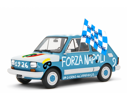 Modellino Fiat 126 Forza Napoli Scudetto 1/18