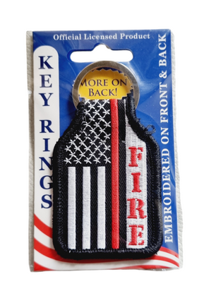 Portachiavi Ricamato Firefighters Vigili del Fuoco