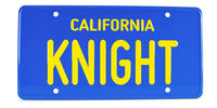 Replica Targa License Plate Supercar Kitt Knight Rider