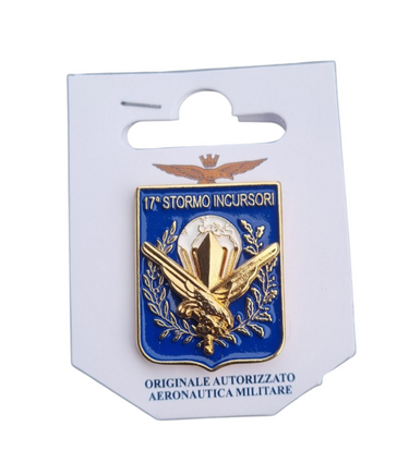 Spilla in metallo smaltato 17° Stormo Incursori Aeronautica Militare