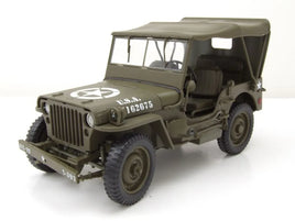 Modellino Jeep Willys U.S. Army 1945 Scala 1/18 Soft Top Version