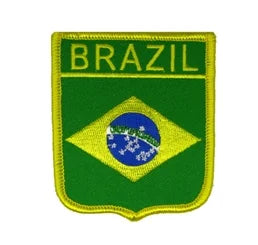 Patch bandiera scudetto Brasile termoadesiva