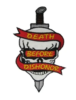 Patch Punk Rock Death Before Dishonor termoadesiva
