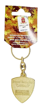 Portachiavi in metallo smaltato Brigata Bersaglieri Garibaldi