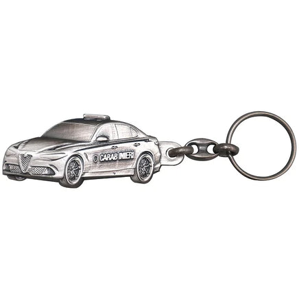Portachiavi in metallo smaltato Gazzella Carabinieri Alfa Romeo
