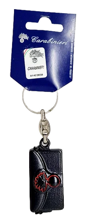 Portachiavi in metallo smaltato Carabinieri Giberne