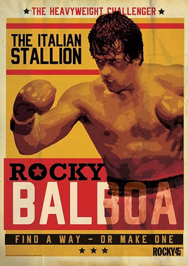 Poster Art Print 45° Anniversario Film Rocky Balboa Limited Edition 1976