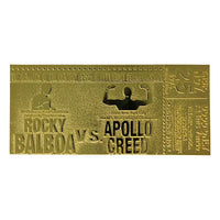 Replica ticket 45th Anniversary Rocky II match Rocky Balboa vs Apollo Creed ticket