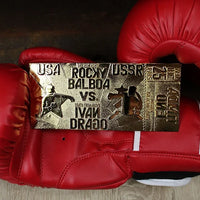 Replica biglietto ticket 45° Anniversario Rocky IV incontro Rocky Balboa vs Ivan Drago
