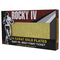 Replica biglietto ticket 45° Anniversario Rocky IV incontro Rocky Balboa vs Ivan Drago