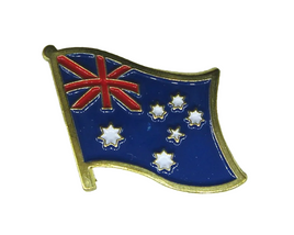 Spilla in metallo smaltato bandiera Australia