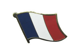 Spilla in metallo smaltato bandiera Francia