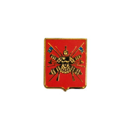 Spilla pulce in metallo smaltato stemma araldico Esercito Italiano con custodia