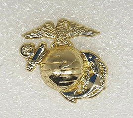 Spilla in metallo smaltato dorato corpo dei Marines U.S. Army Dx