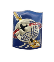 Spilla in metallo smaltato US Air Force Comando Comunicazioni Aeronautica