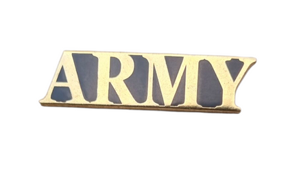 Spilla in metallo smaltato scritta US Army