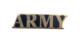 Spilla in metallo smaltato scritta US Army