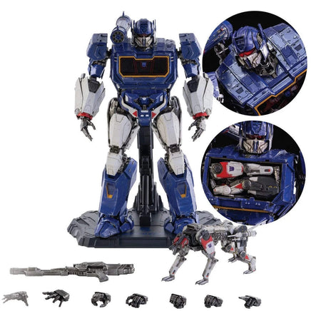 Action Figure Transformers Bumblebee Soundwave and Ravage Deluxe Threezero