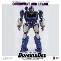 Action Figure Transformers Bumblebee Soundwave and Ravage Deluxe Threezero