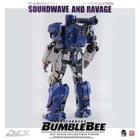 Action Figure Transformers Bumblebee Soundwave and Ravage Deluxe Threezero