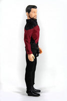 Action Figure Comandante Will Riker Star Trek Mego Vintage 20 cm