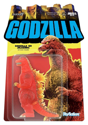 Action Figure Godzilla Blazing 1989 Toho ReAction Super7 10 cm