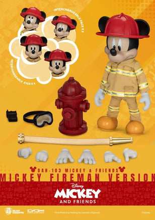 Action Figure Topolino Pompiere Mickey e Friends Donald Duck Fireman Version DAH