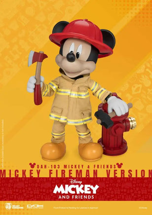 Action Figure Topolino Pompiere Mickey e Friends Donald Duck Fireman Version DAH