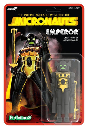 Action Figure Micronauts W03 Emperor Reaction+ Super 7 10 cm