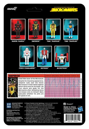 Action Figure Micronauts W03 Emperor Reaction+ Super 7 10 cm