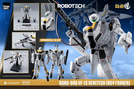 Action Figure Robo-Dou Robotech Vf‐1s Veritech Roy Fokker Threezero