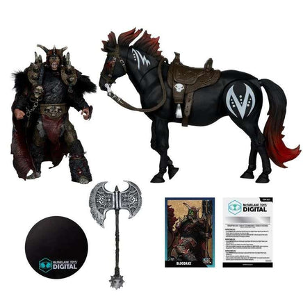 Action Figure Spawn The Dark Ages Spawn the Bloodaxe with Horse