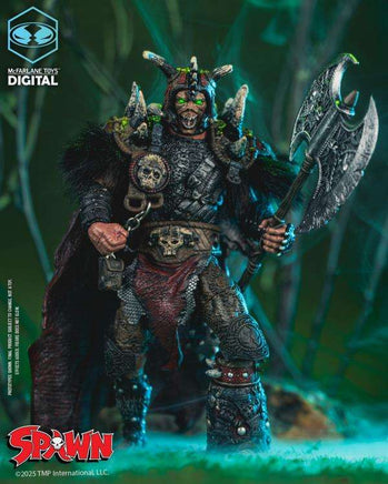 Action Figure Spawn The Dark Ages Spawn the Bloodaxe with Horse