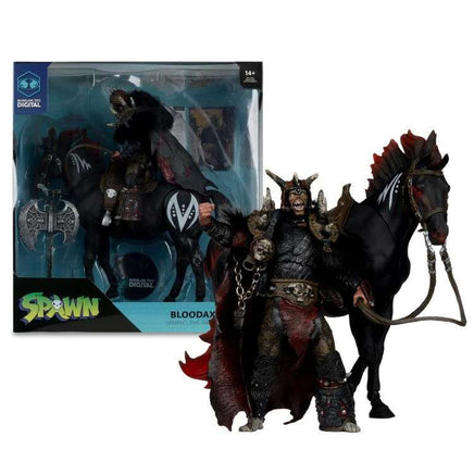Action Figure Spawn The Dark Ages Spawn the Bloodaxe with Horse