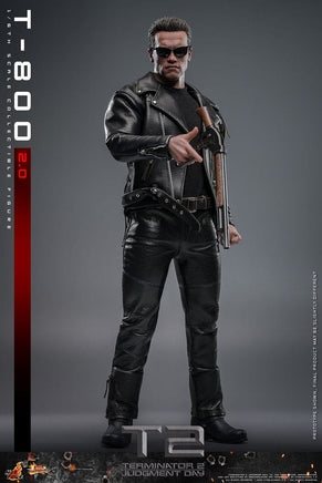 Action Figure Hot Toys Terminator 2 Movie Masterpiece 1/6 T-800 Schwarzenegger