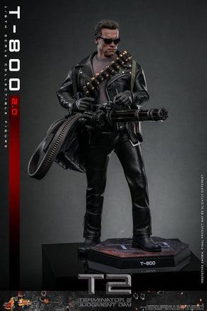 Action Figure Hot Toys Terminator 2 Movie Masterpiece 1/6 T-800 Schwarzenegger