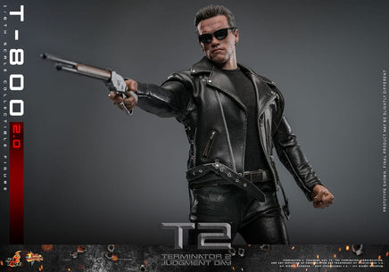 Action Figure Hot Toys Terminator 2 Movie Masterpiece 1/6 T-800 Schwarzenegger