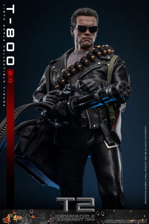 Action Figure Hot Toys Terminator 2 Movie Masterpiece 1/6 T-800 Schwarzenegger