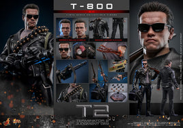 Action Figure Hot Toys Terminator 2 Movie Masterpiece 1/6 T-800 Schwarzenegger