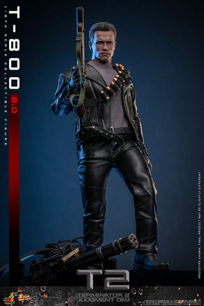 Action Figure Hot Toys Terminator 2 Movie Masterpiece 1/6 T-800 Schwarzenegger