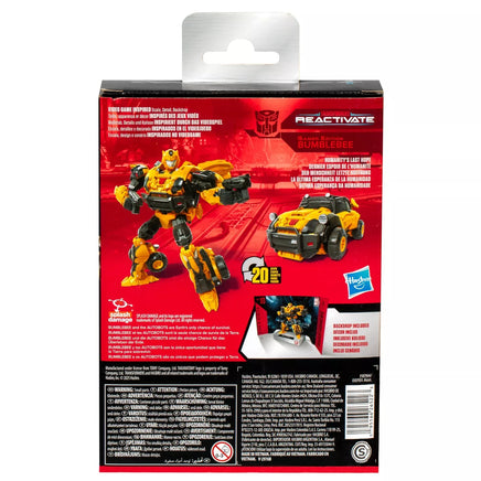 Action Figure Transformers Reactivate Studio Deluxe Game Edition Bumblebee
