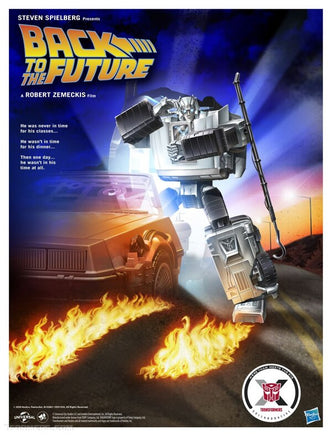 Action Figure Transformers Back to The Future Delorean
