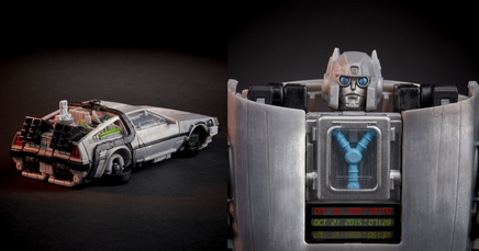 Action Figure Transformers Back to The Future Delorean